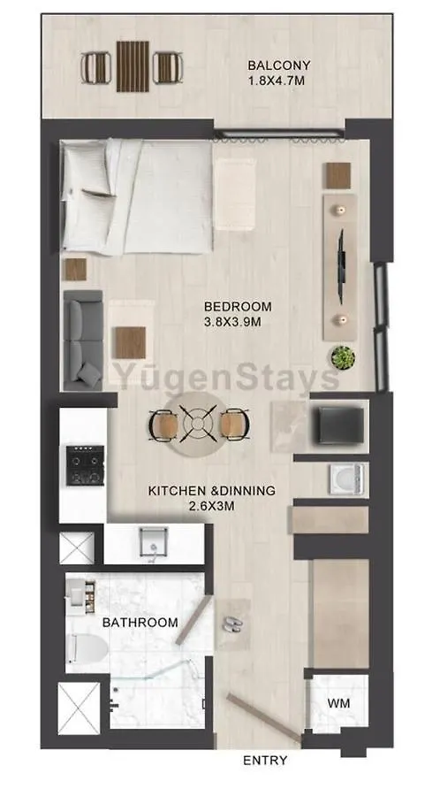 Cozy Studio In Yas Island Apartment Abu Dhabi 0*,